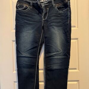 Hydraulic Women's Dark Blue Jeans Capris